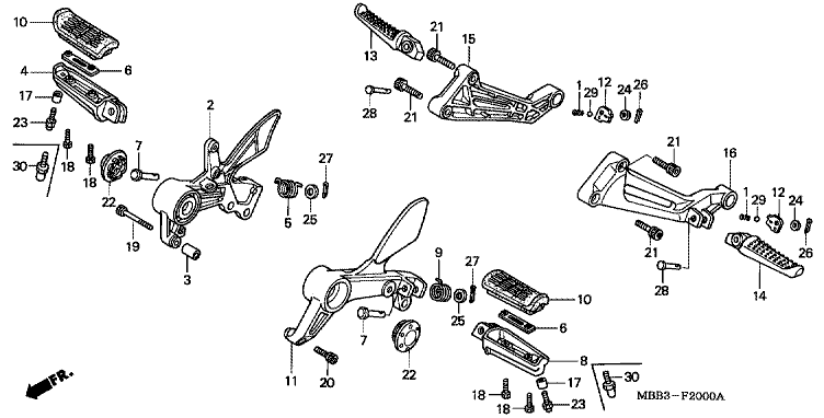 FOOTPEG/FOOTREST