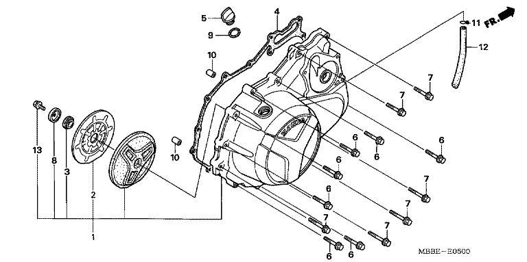 RIGHT CRANKCASE COVER