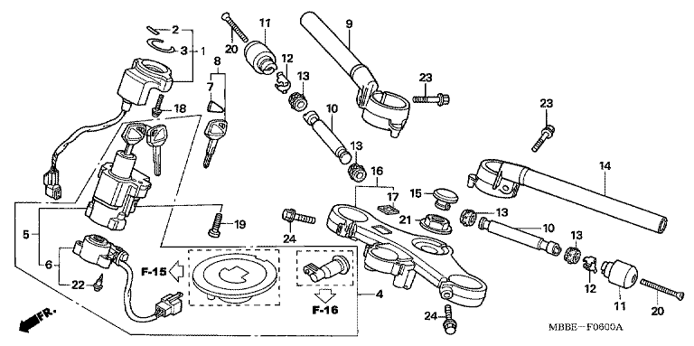 HANDLE BAR/TOP BRIDGE