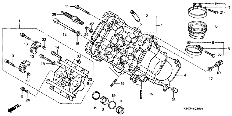 FRONT CYLINDER HEAD