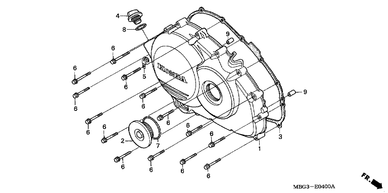 RIGHT CRANKCASE COVER