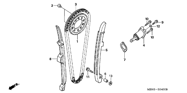 CAM CHAIN/TENSIONER