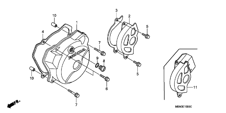 LEFT CRANKCASE COVER