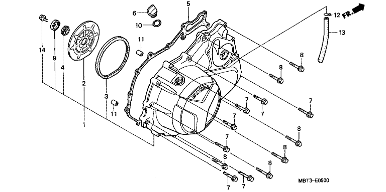RIGHT CRANKCASE COVER