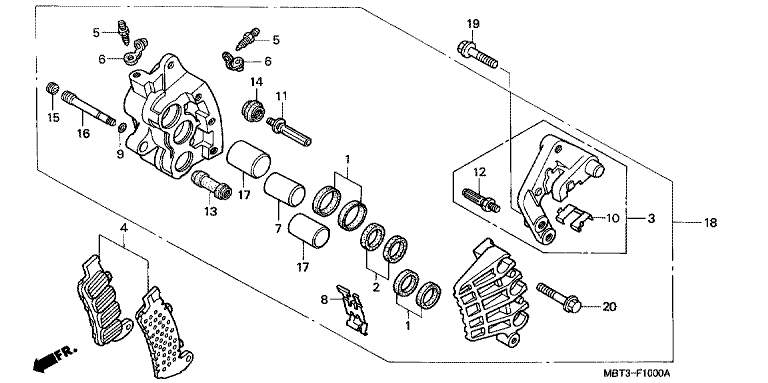 FRONT BRAKE CALIPER (1)