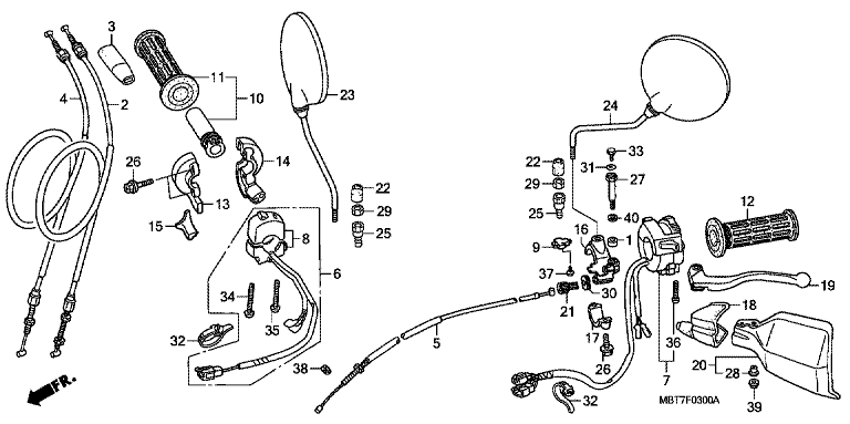 HANDLE LEVER/SWITCH/CABLE
