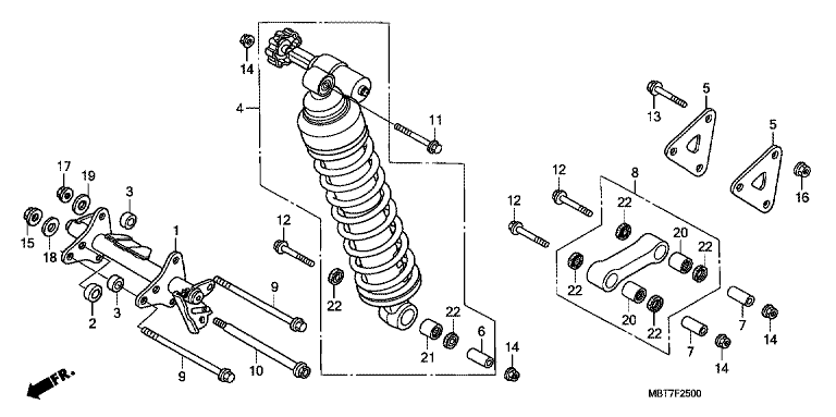 REAR SUSPENSION (XL1000V)