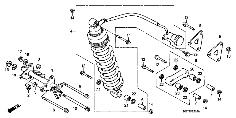 REAR SUSPENSION (XL1000VA)