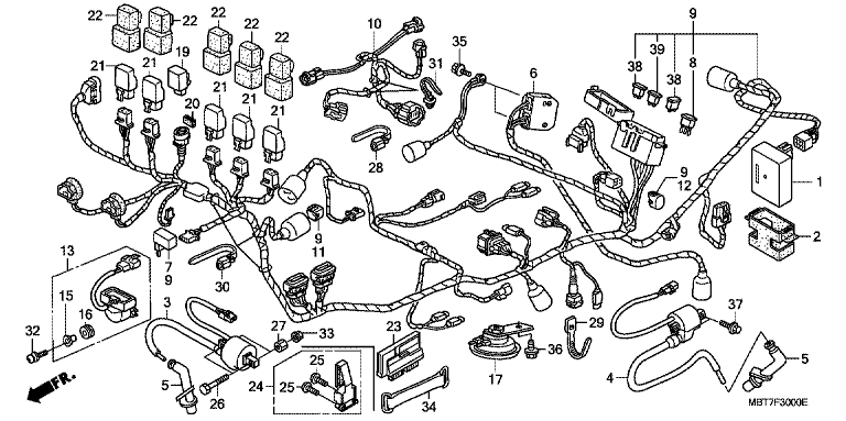 WIRE HARNESS (XL1000V)
