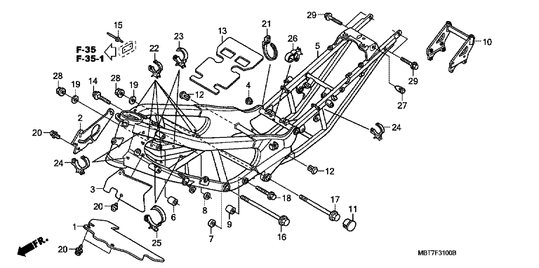 FRAME BODY (XL1000V)