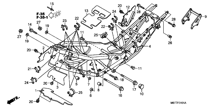 FRAME BODY (XL1000VA)