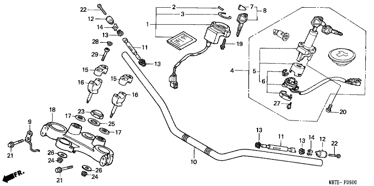 HANDLE BAR/TOP BRIDGE
