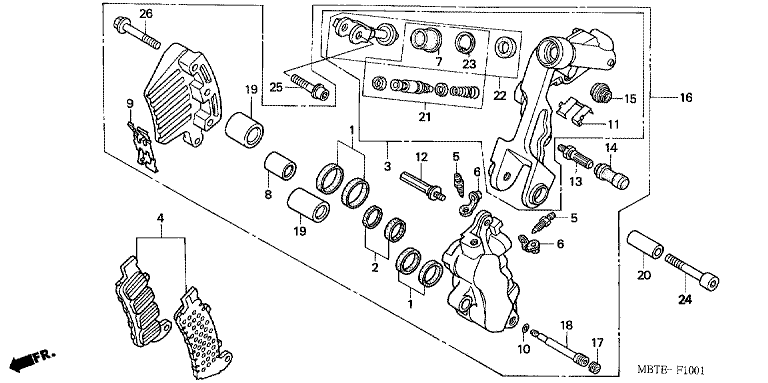 FRONT BRAKE CALIPER (2)