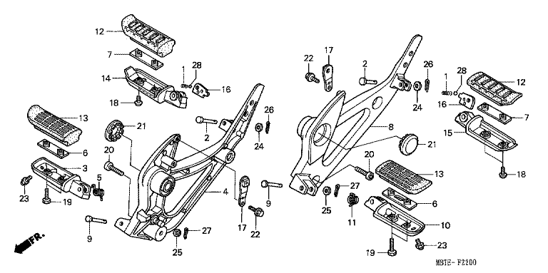 FOOTPEG/FOOTREST