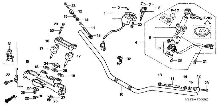 HANDLE BAR/TOP BRIDGE