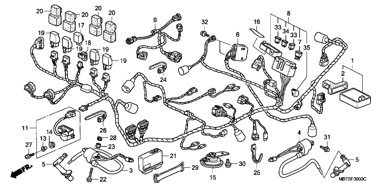 WIRE HARNESS (XL1000V)