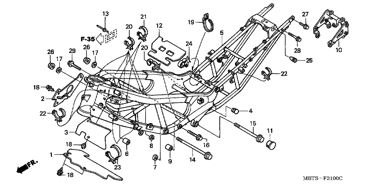 FRAME BODY (XL1000V)