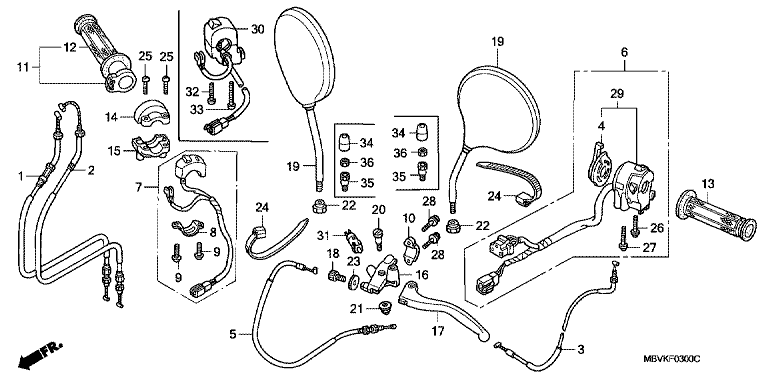 HANDLE LEVER/SWITCH/CABLE