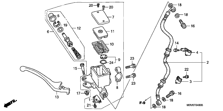 FR. BRAKE MASTER CYLINDER