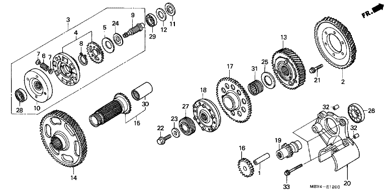PRIMARY DRIVE GEAR
