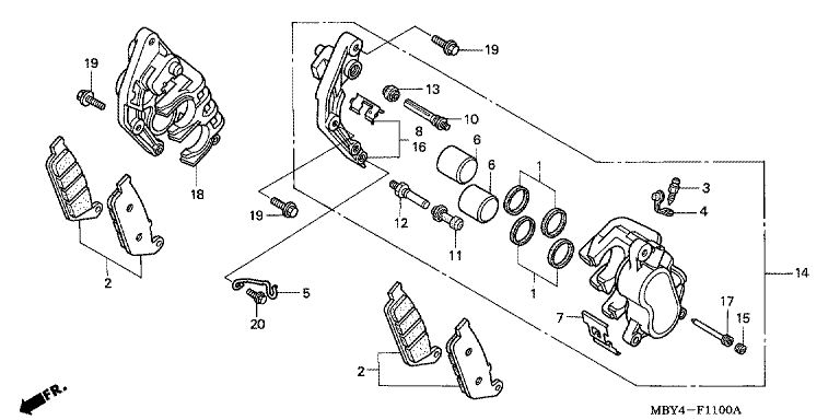 FRONT BRAKE CALIPER