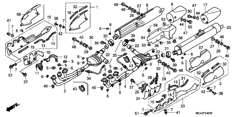 EXHAUST MUFFLER (A1-A5) (6-BR,ED/7/8-BR)