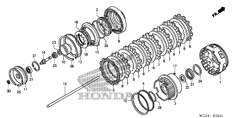 CLUTCH (GL1800A4/A5) (GL18006/7/8)