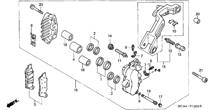 L. FRONT BRAKE CALIPER