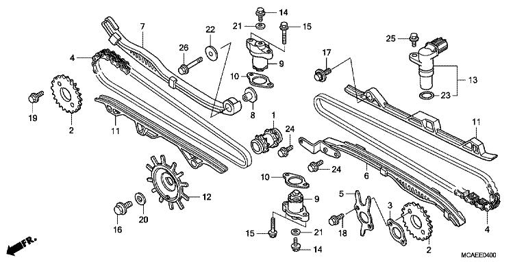 CAM CHAIN/TENSIONER