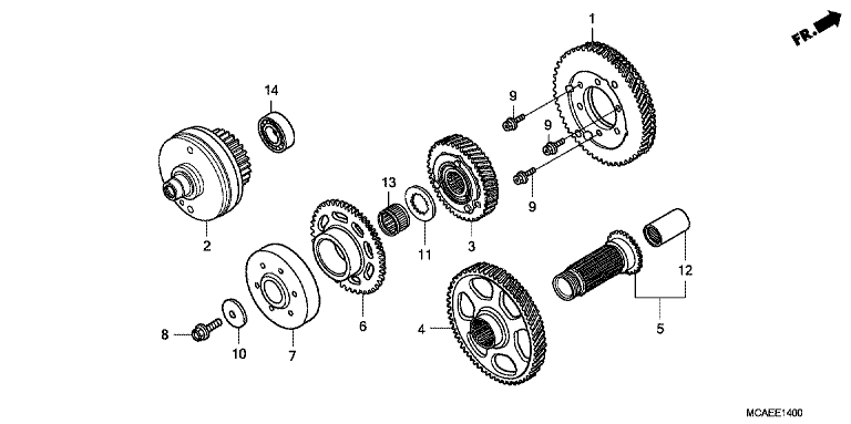 PRIMARY DRIVE GEAR