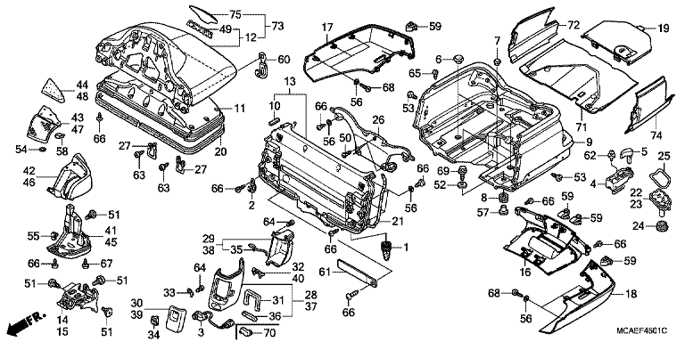 TRUNK BOX (GL1800C/D/E/F/G/H)