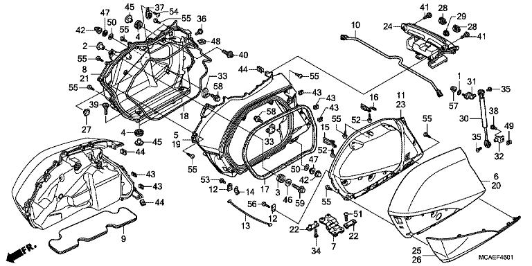 SADDLEBAG (GL1800C/D/E/F/G/H)
