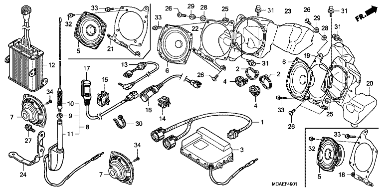 AUDIO UNIT (GL18009/A) (AIRBAG)