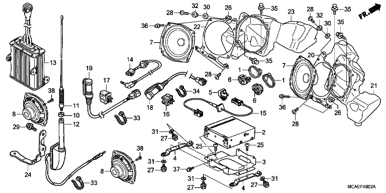 AUDIO UNIT (GL1800C/D/E/F/G/H)