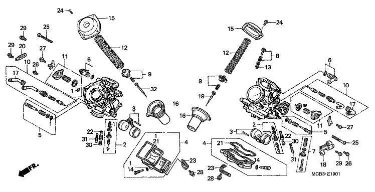 CARBURETOR (COMPONENT PARTS)