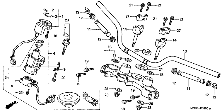 HANDLE BAR/TOP BRIDGE