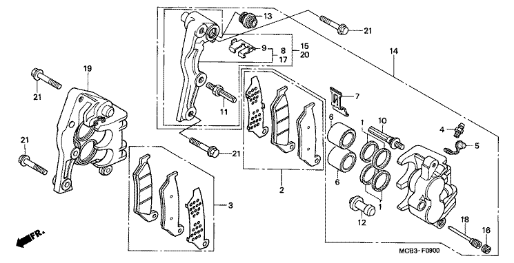 FRONT BRAKE CALIPER