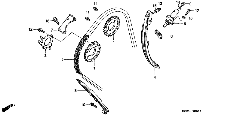 CAM CHAIN/TENSIONER