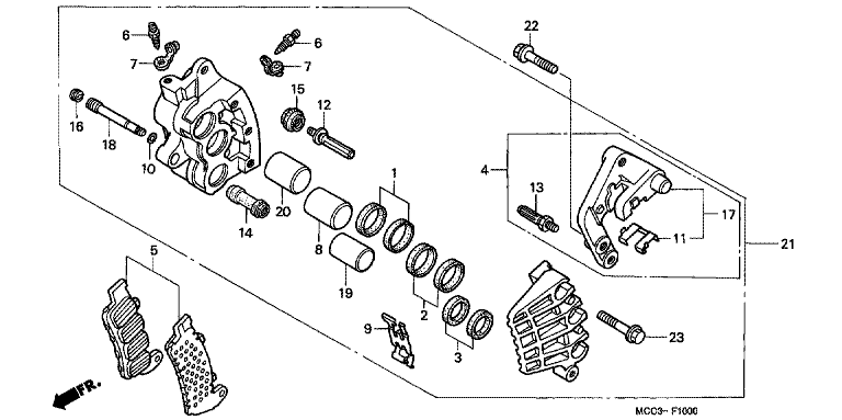 FRONT BRAKE CALIPER (1)