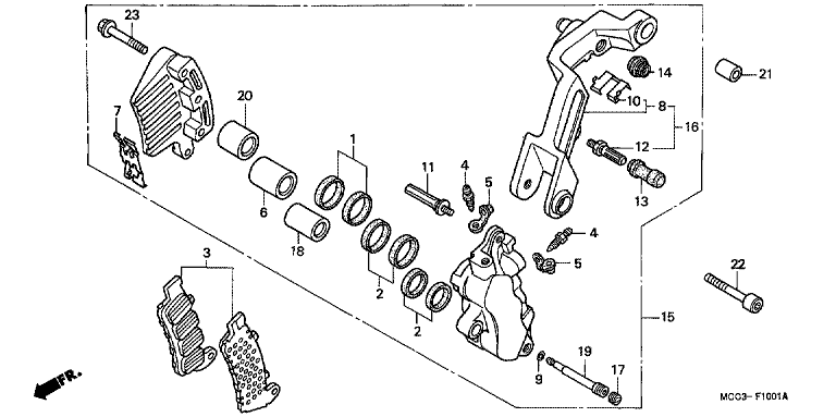FRONT BRAKE CALIPER (2)