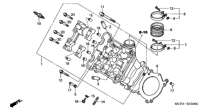 FRONT CYLINDER HEAD