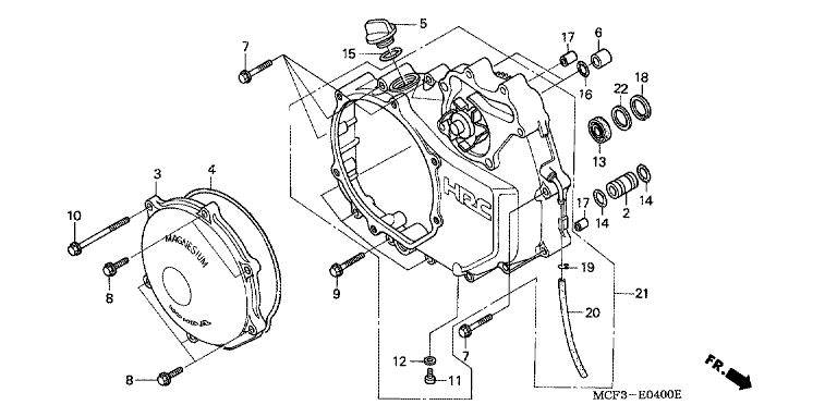 RIGHT CRANKCASE COVER