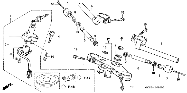 HANDLE BAR/TOP BRIDGE