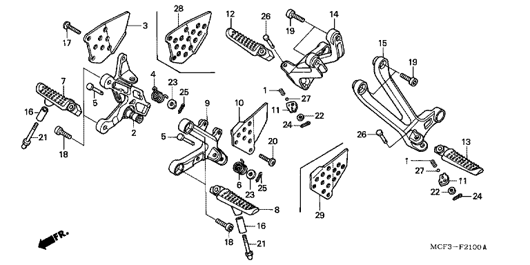 FOOTPEG/FOOTREST