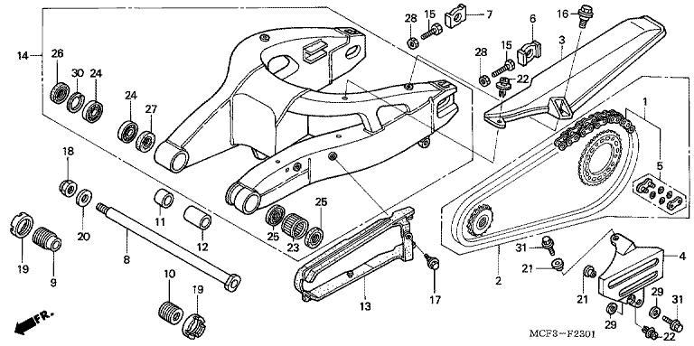 SWINGARM (VTR1000SP2/3/4/5/6)
