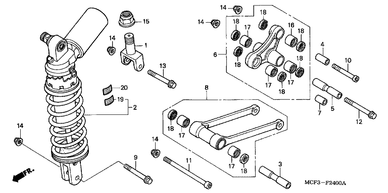 REAR CUSHION (VTR1000SPY/1)