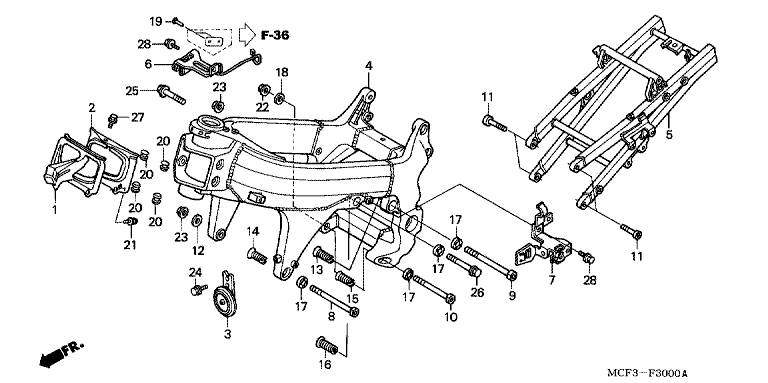 FRAME BODY (VTR1000SPY/1)