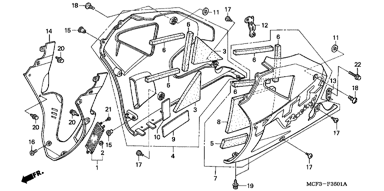 LOWER COWL (VTR1000SP2/3/4/5/6)
