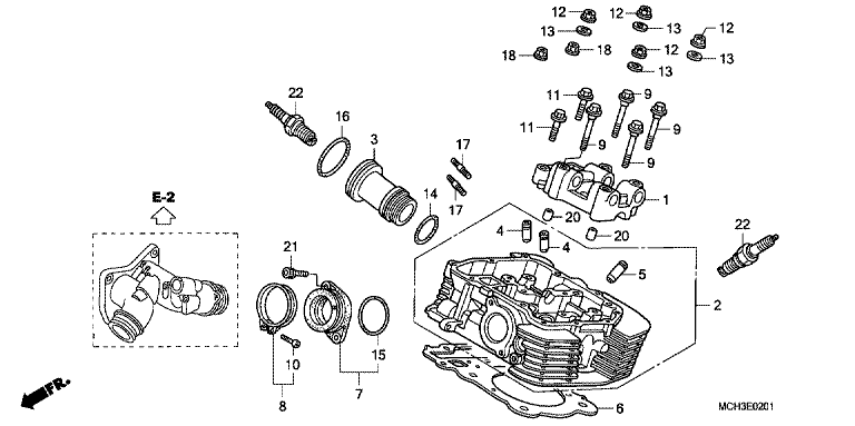 REAR CYLINDER HEAD