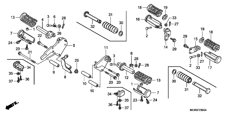 FOOTPEG/FOOTREST